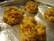 Cheddar biscuits don't last long at Brainfood